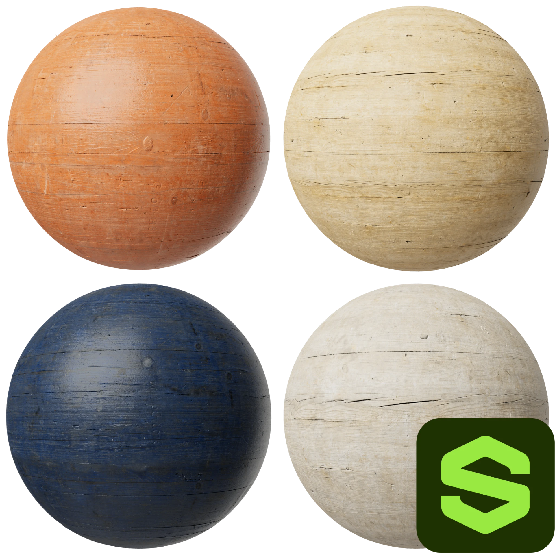 Painted Wood Substance 002