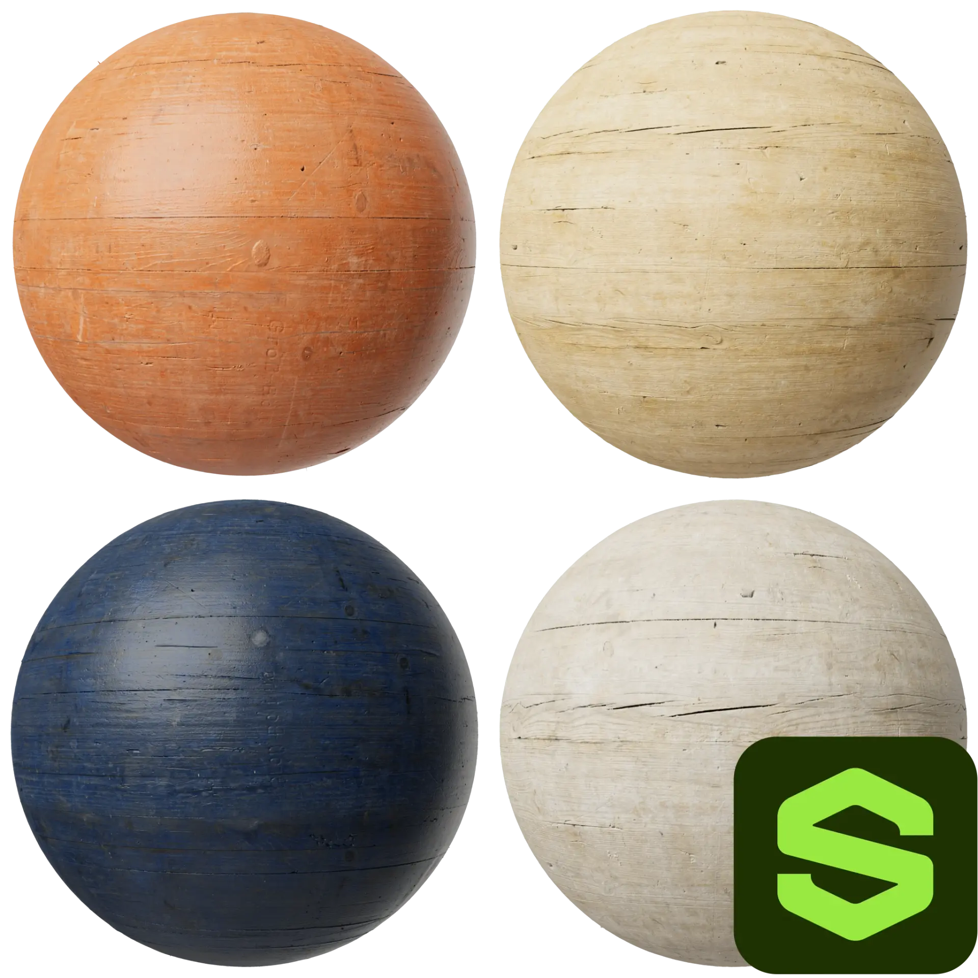 Painted Wood Substance 002