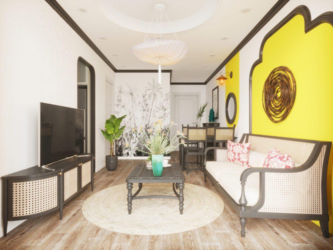 Interior Kitchen – Livingroom Indochine 290 Scene