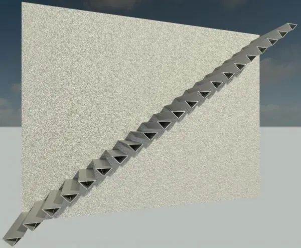 Inverse Triangle Tread Profile