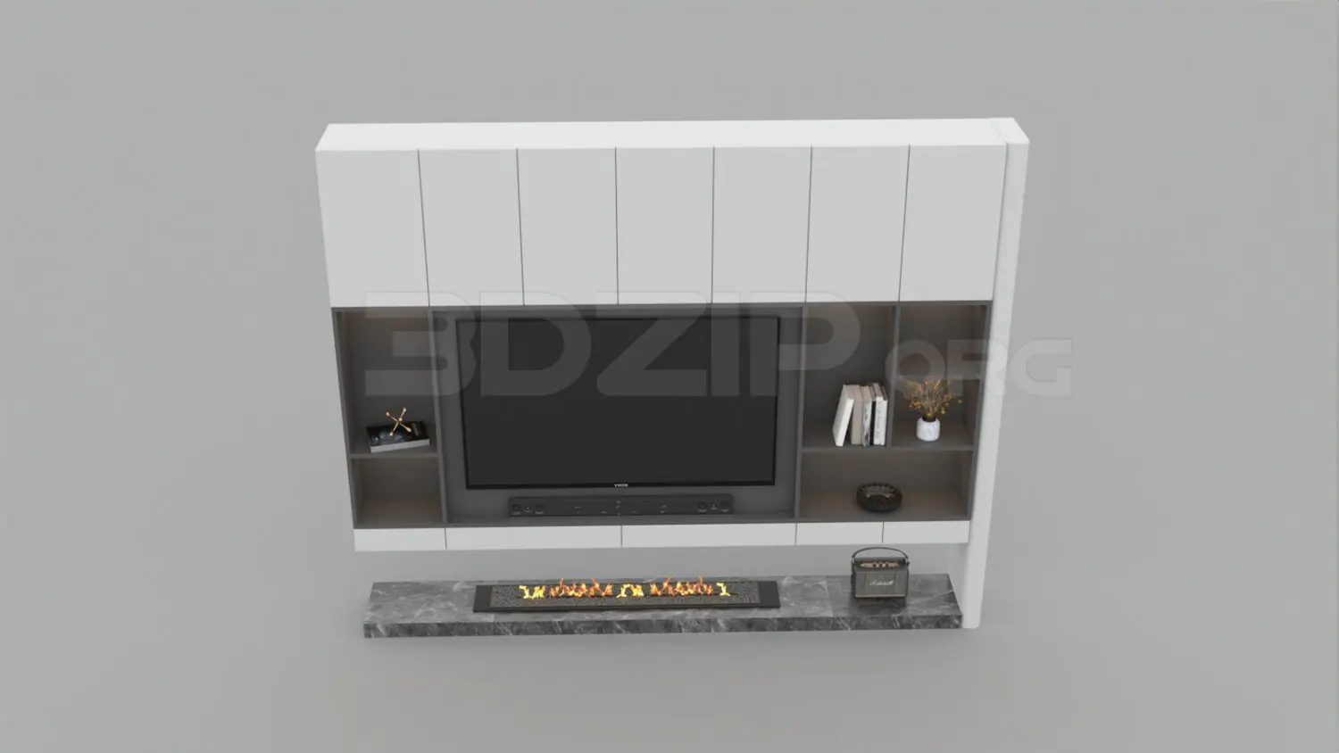 TV Cabinet — preview 1 (3dzip, CC0)