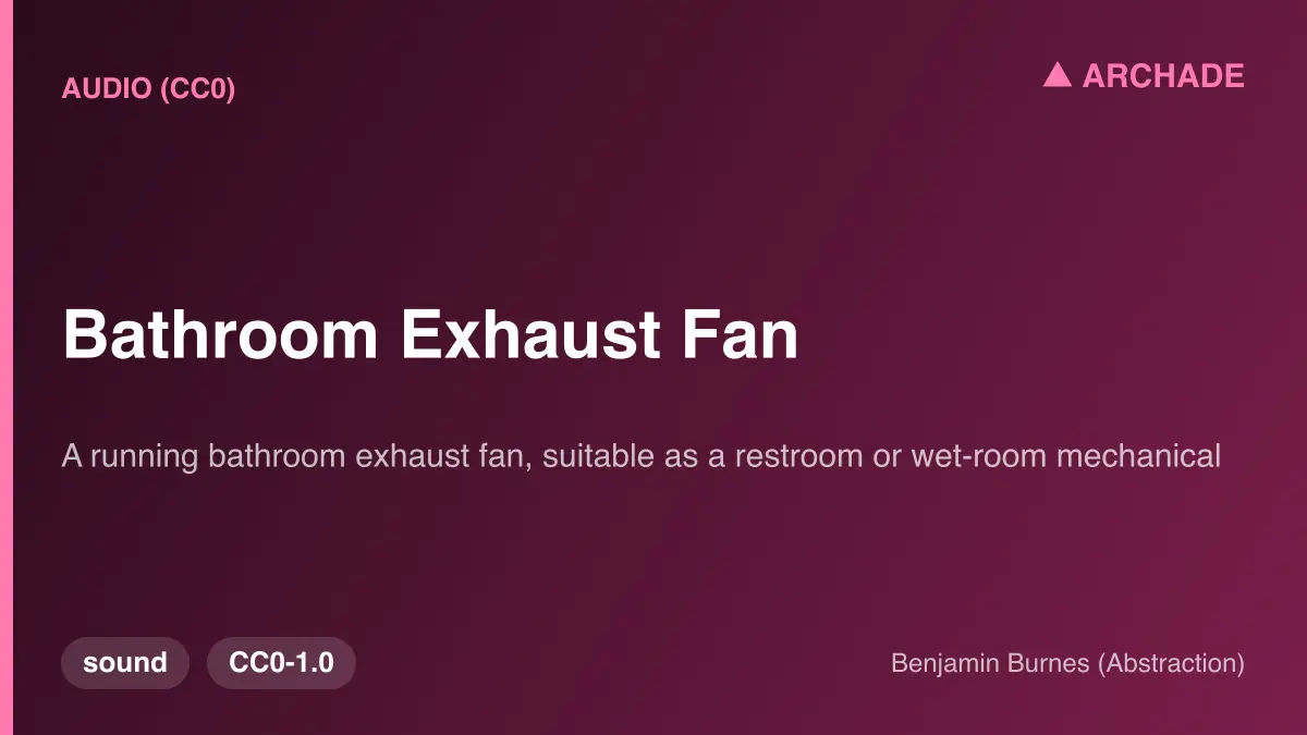 Bathroom Exhaust Fan