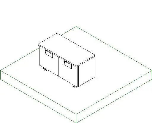 Worktop referigerator