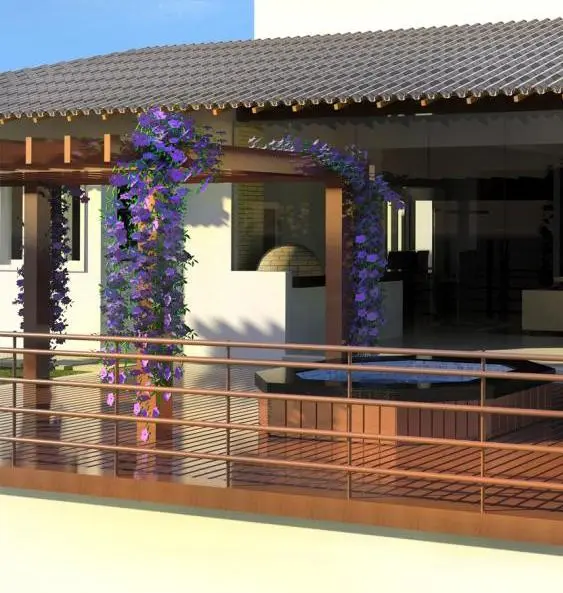 Planta pergolado