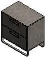 Nightstand 2 drawers