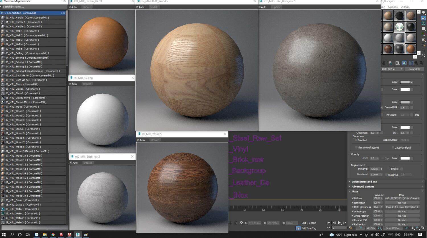 Vray/Corona Materials