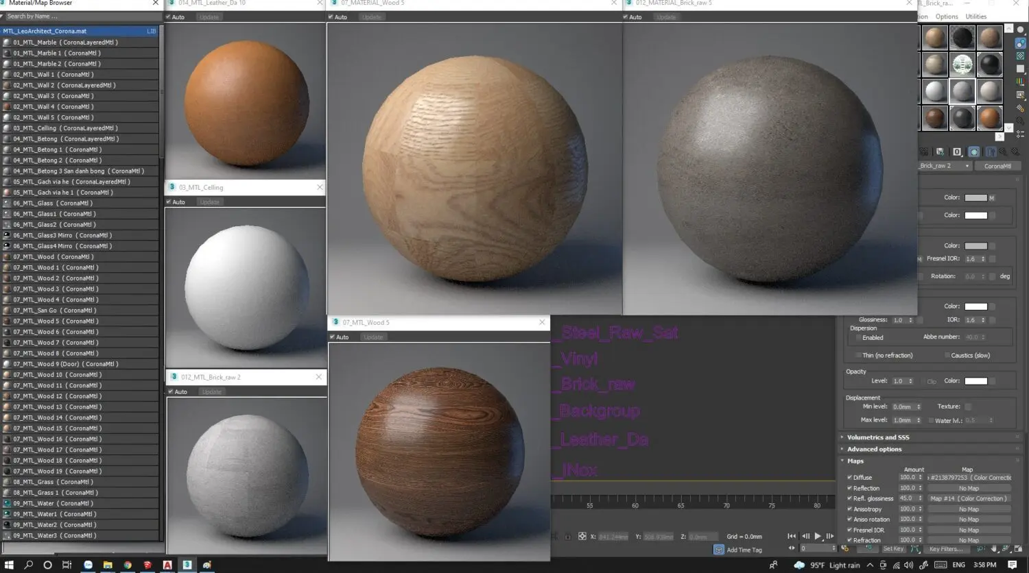 Vray/Corona Materials