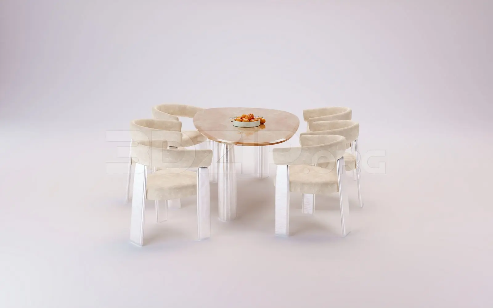 Dining Table And Chair — preview 1 (3dzip)