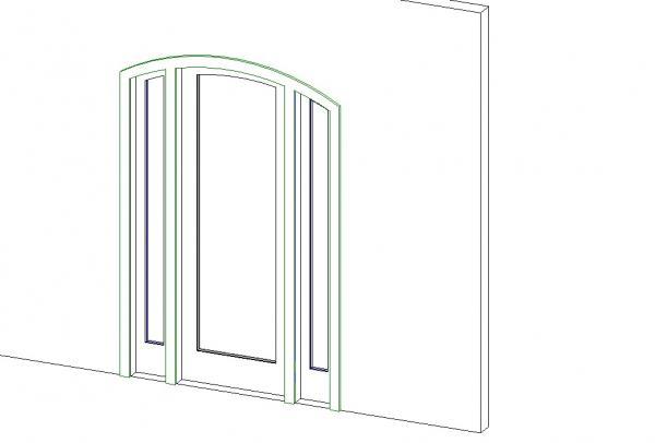 Door Single Arched with Side lites