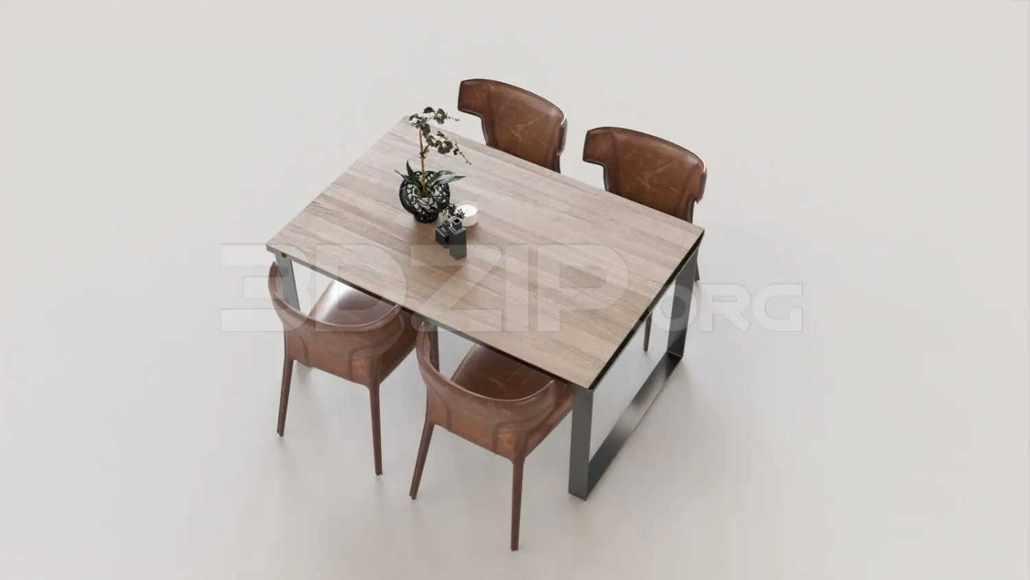 Dining Table And Chair — preview 1 (3dzip, CC0)