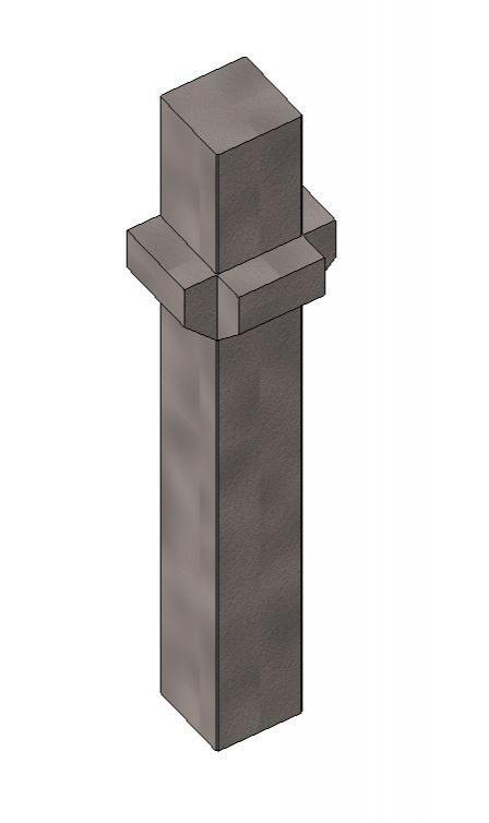 Precast Column with Corbel on Three Sides