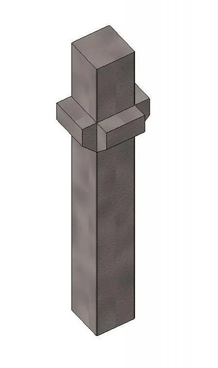 Precast Column with Corbel on Three Sides