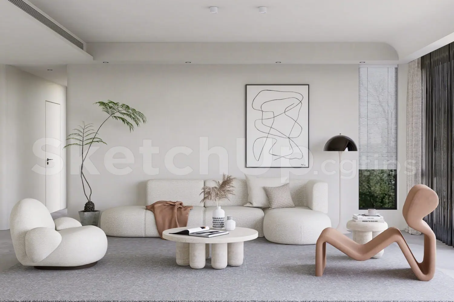 Living Room Interior — preview 1 (cgtips, CC0)