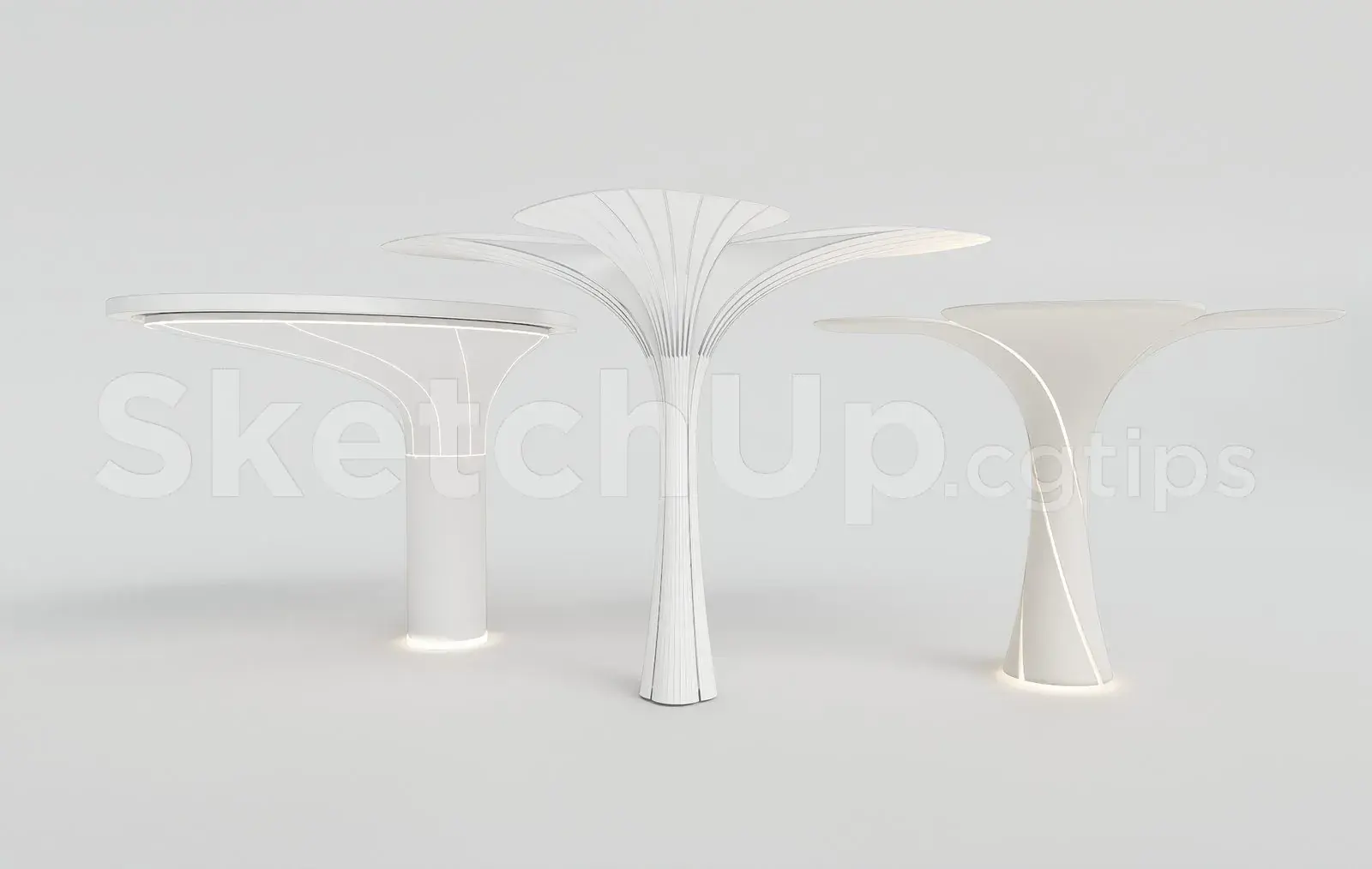 Modern Luxury Interior Lighting Columns