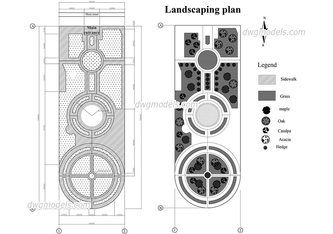 Landscaping of the square
