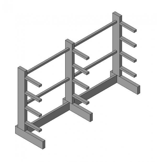 Single Loaded Storage rack-Industrial