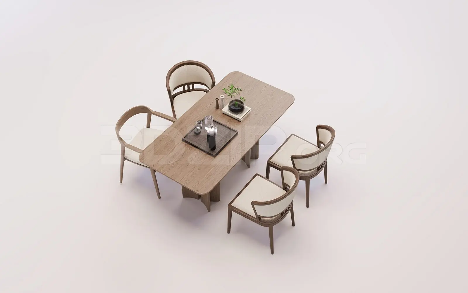 Dining Table And Chair — preview 1 (3dzip)