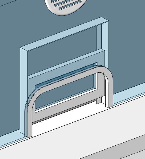 Operable Sliding Ticket Window