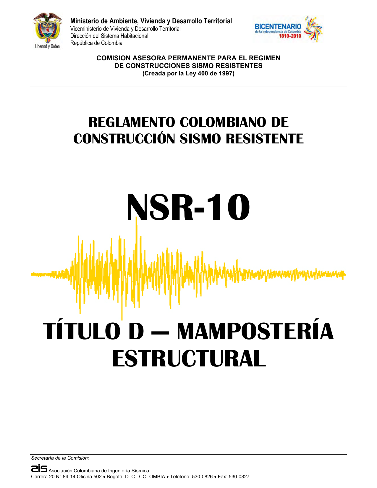 NSR-10 Título D: Mampostería Estructural