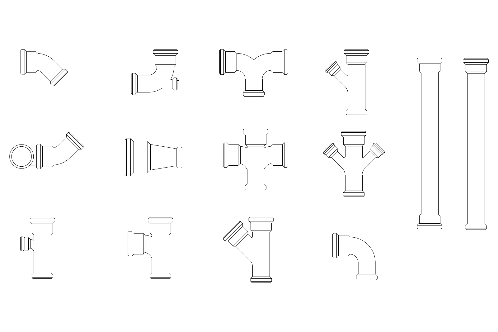 PVC sewer pipes