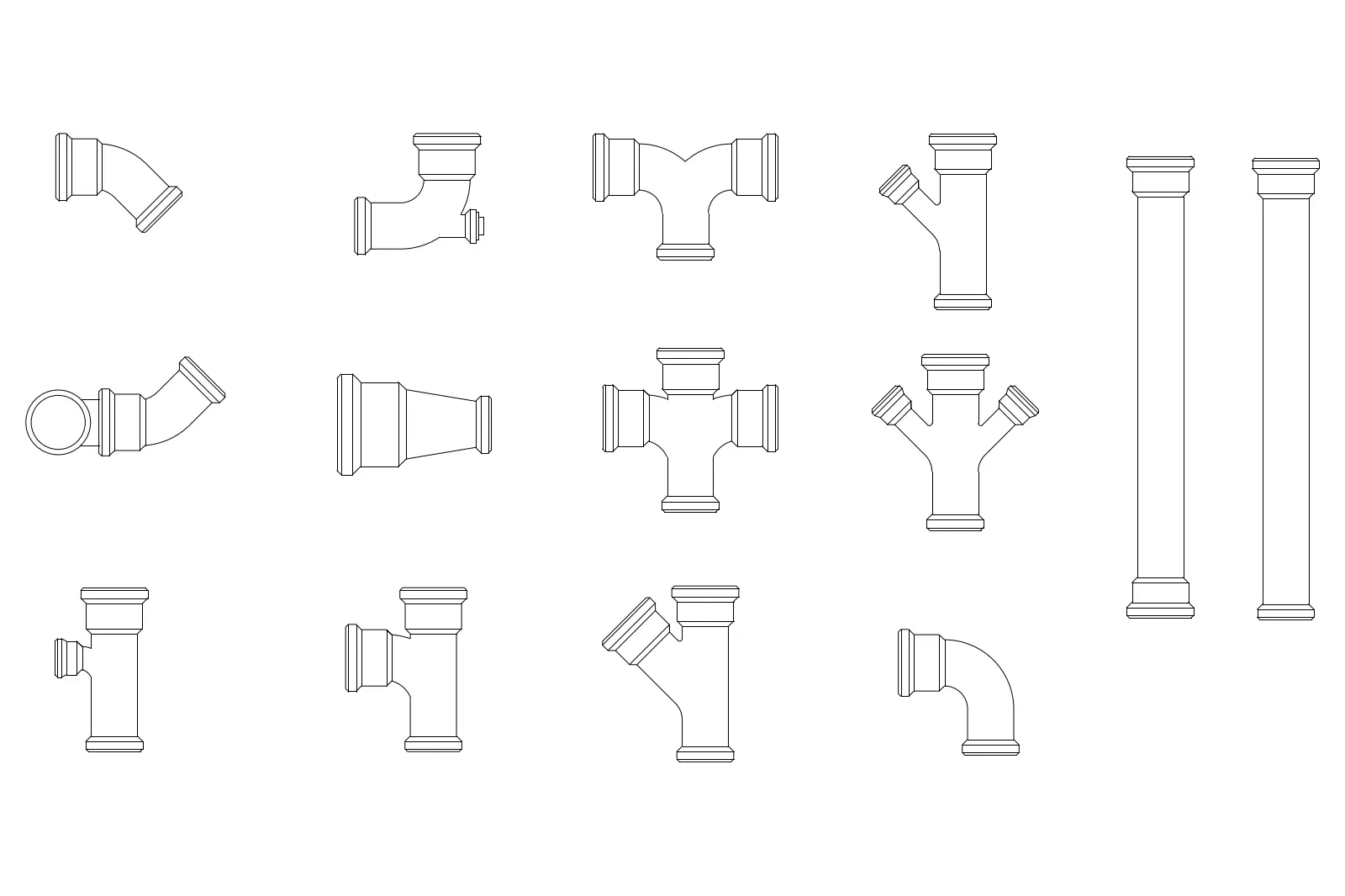 PVC sewer pipes