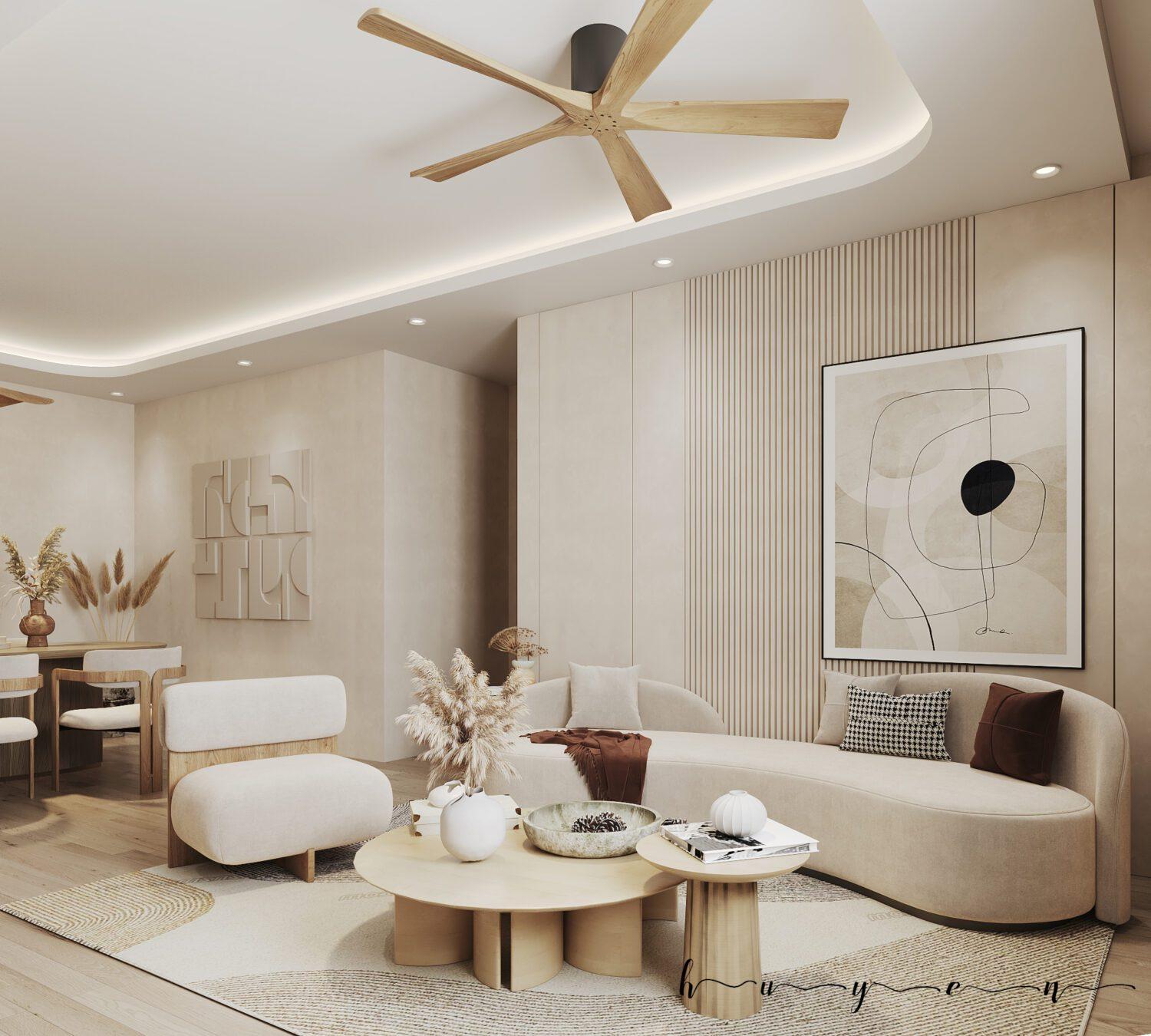 Living Room – Kitchen Interior