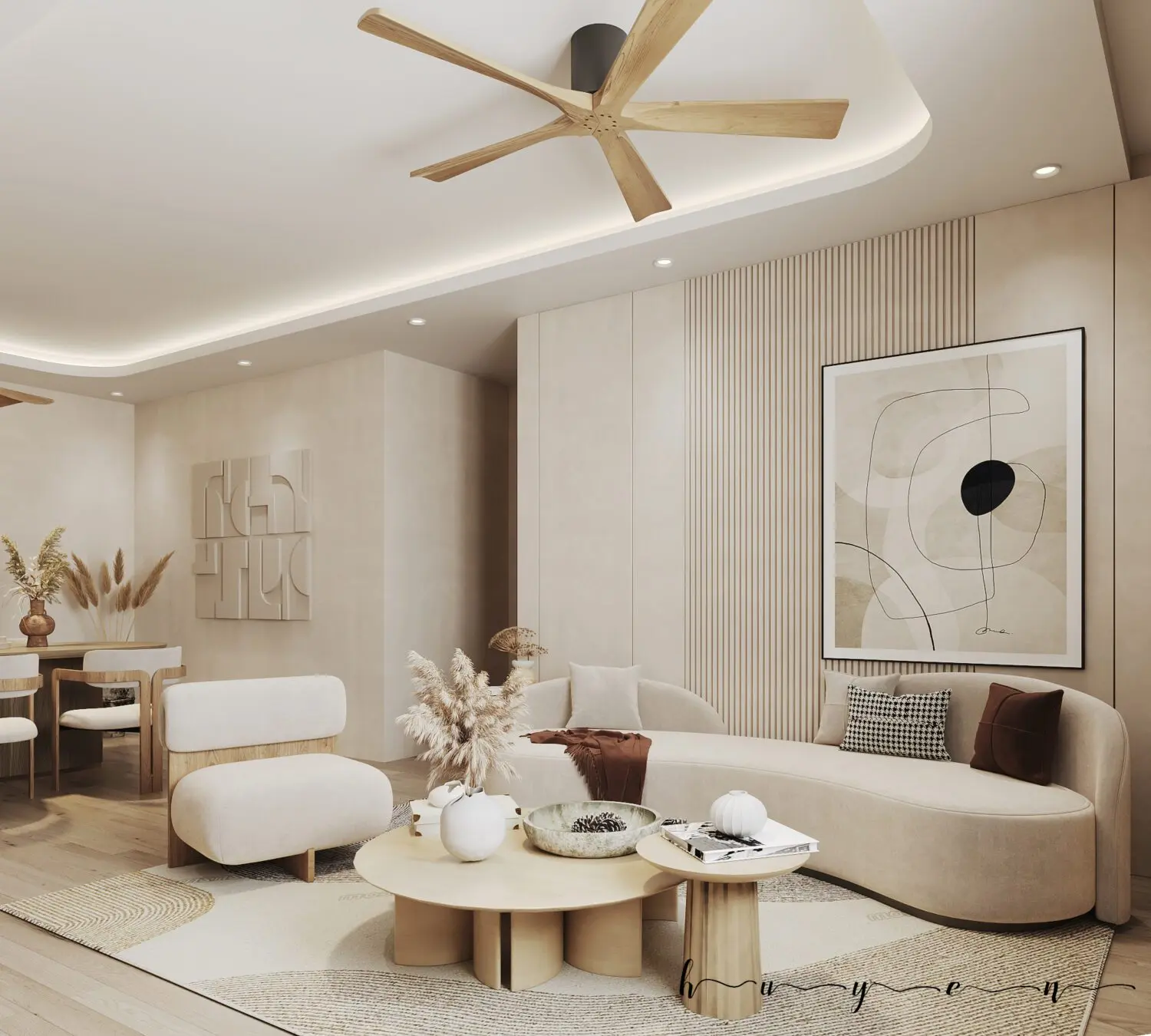 Living Room – Kitchen Interior