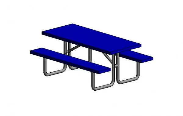 Metal Picnic Bench