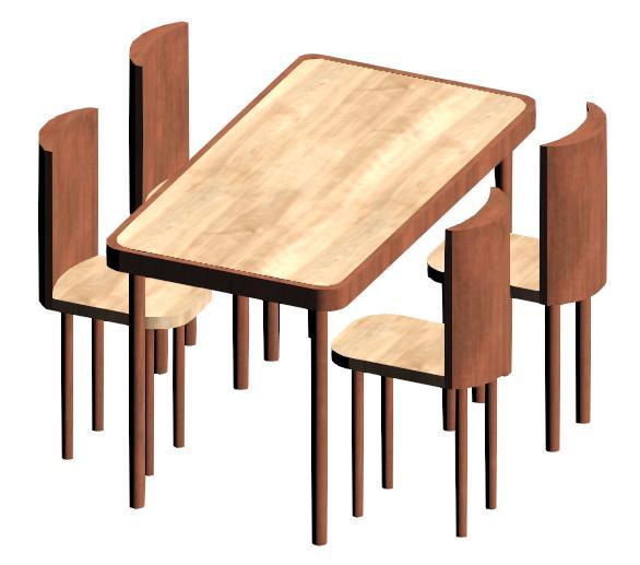Wooden Retro Dining Table
