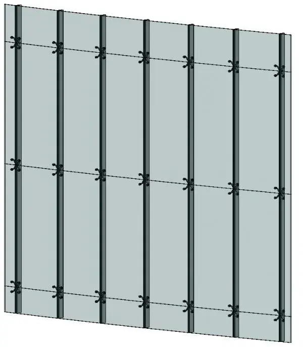 Full Parametric Curtain Panel with Spider