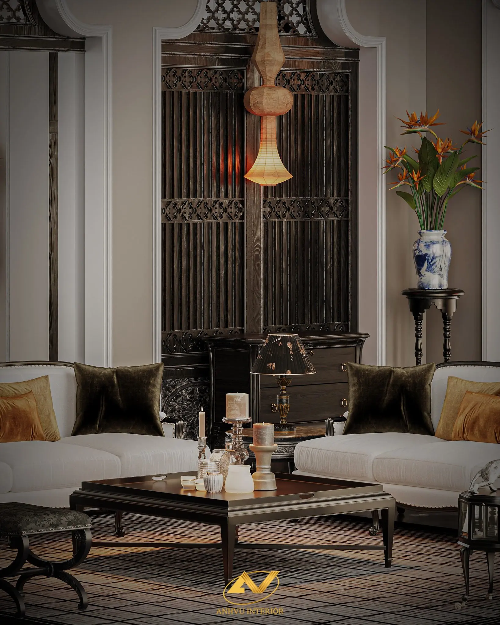 Indochine Living Room Interior