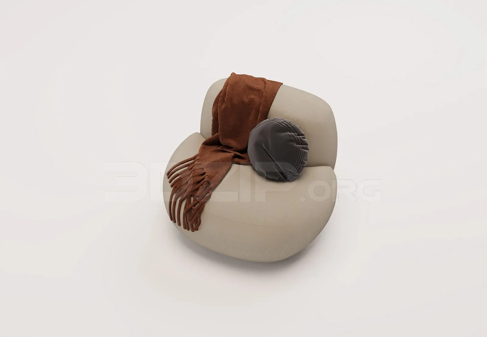 Lounge Chair 3D Model for Interior Projects