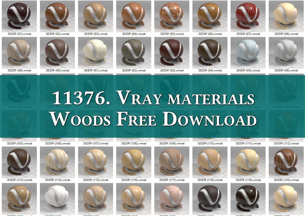 Vray materials Woods
