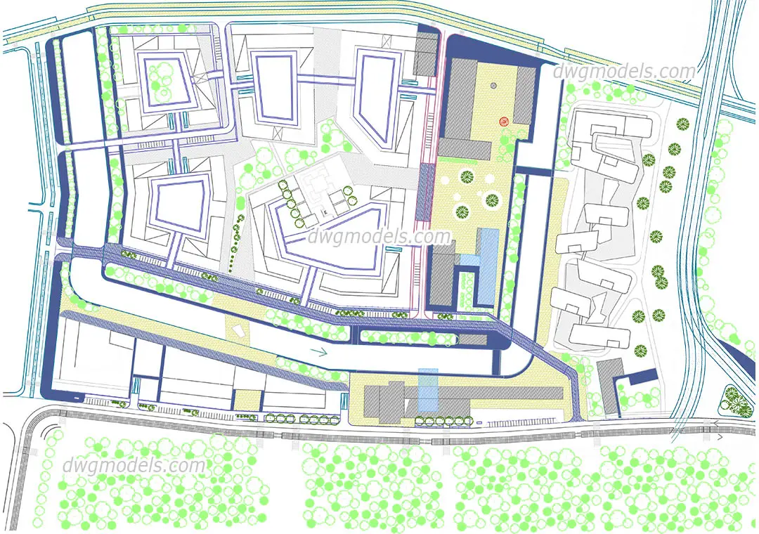 Urban Planning Design — preview 1 (dwgmodels.com, CC0)