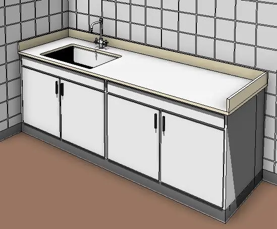 Laboratory Sink with Water Mixing Faucet