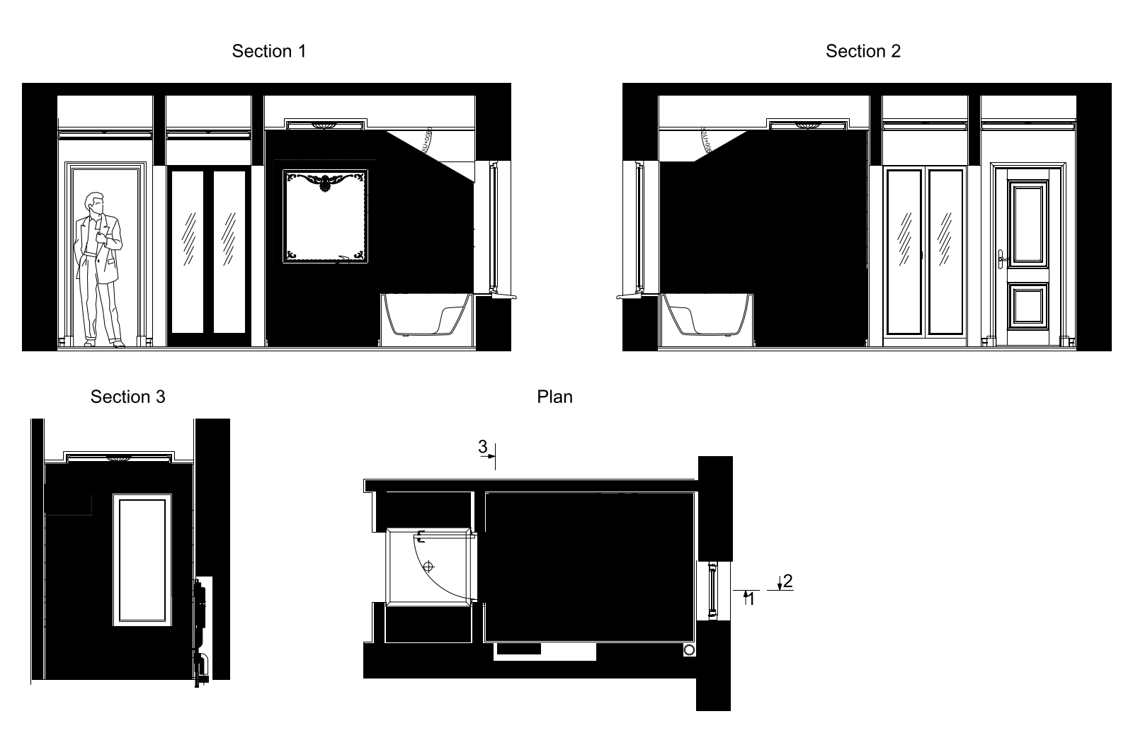Bathroom elevation