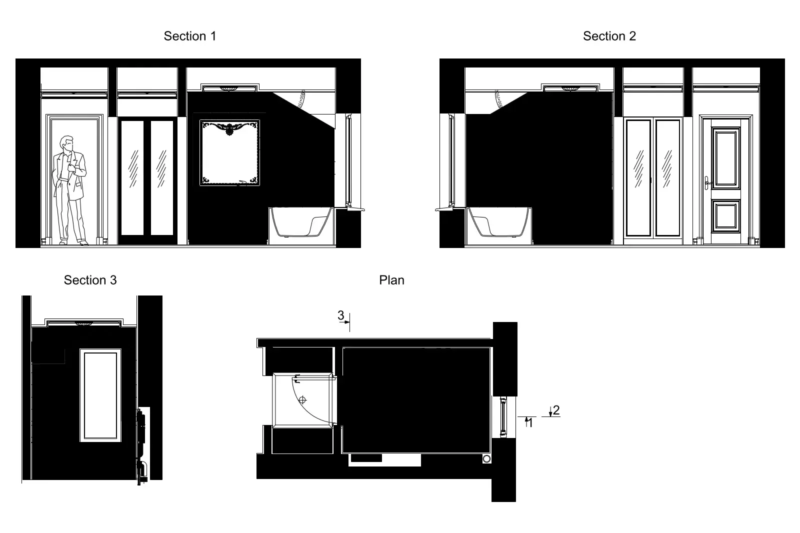 Bathroom elevation