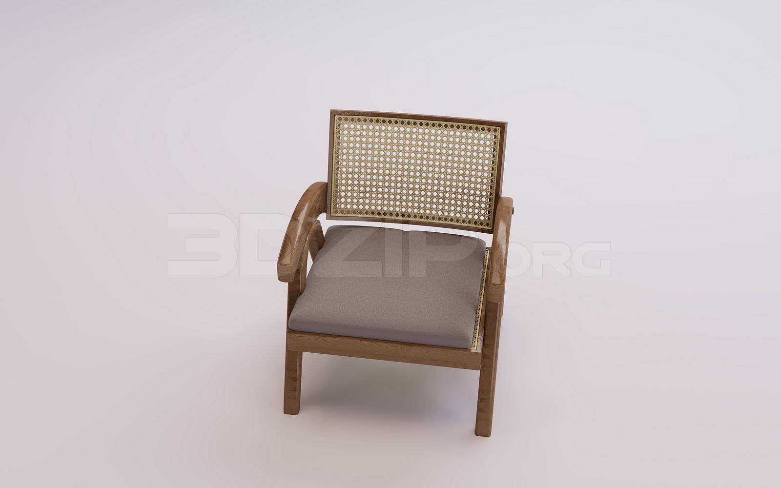 Armchair 3D Model for Interior Projects