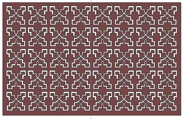 Metal Wall Art Hanging - Pattern Cut Out
