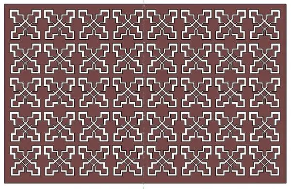 Metal Wall Art Hanging - Pattern Cut Out — preview 1, by pennyiscute (RevitCity, CC0)