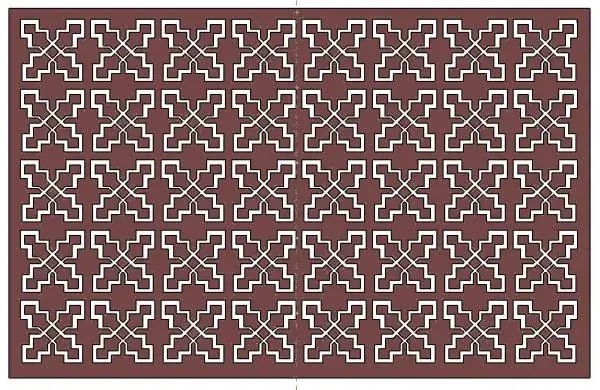 Metal Wall Art Hanging - Pattern Cut Out