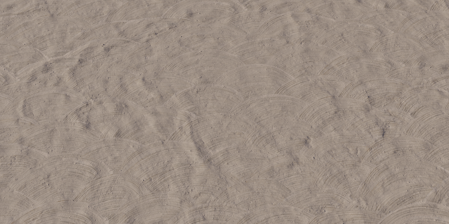 Patterned Clay Plaster