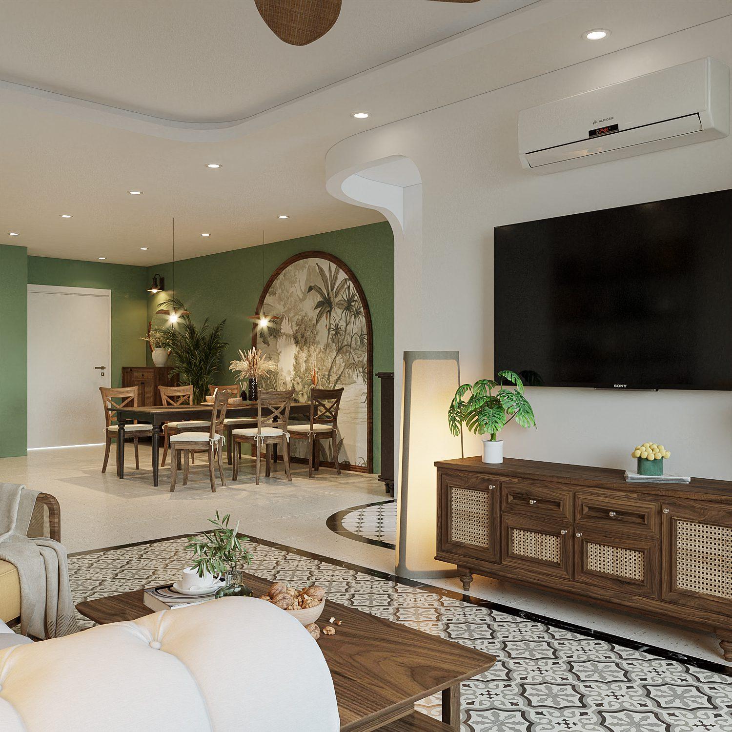 Living Room – Kitchen Interior