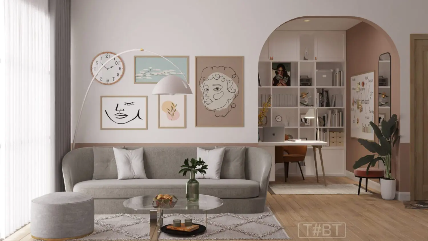 Interior Kitchen – Livingroom 303 Scene