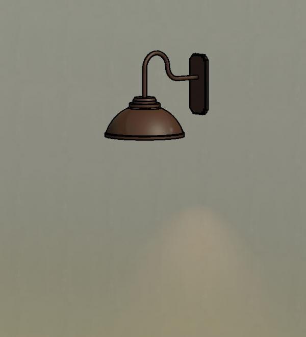 Goose Neck Sconce - exterior