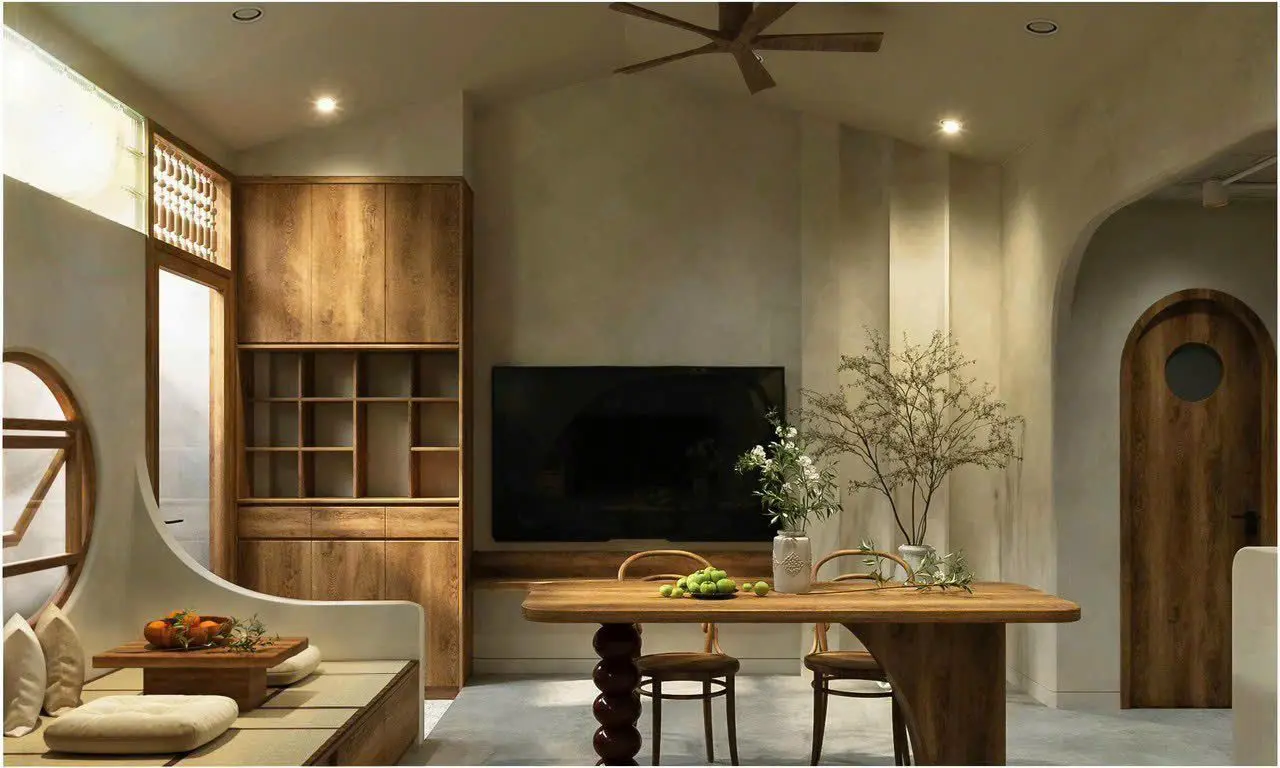 Interior Living Room – Kitchen