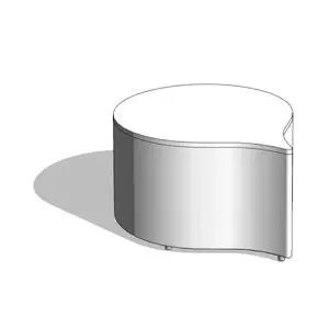Nimbus Ottoman Table - HighTower — preview 1, by HighTower Group (RevitCity, CC0)