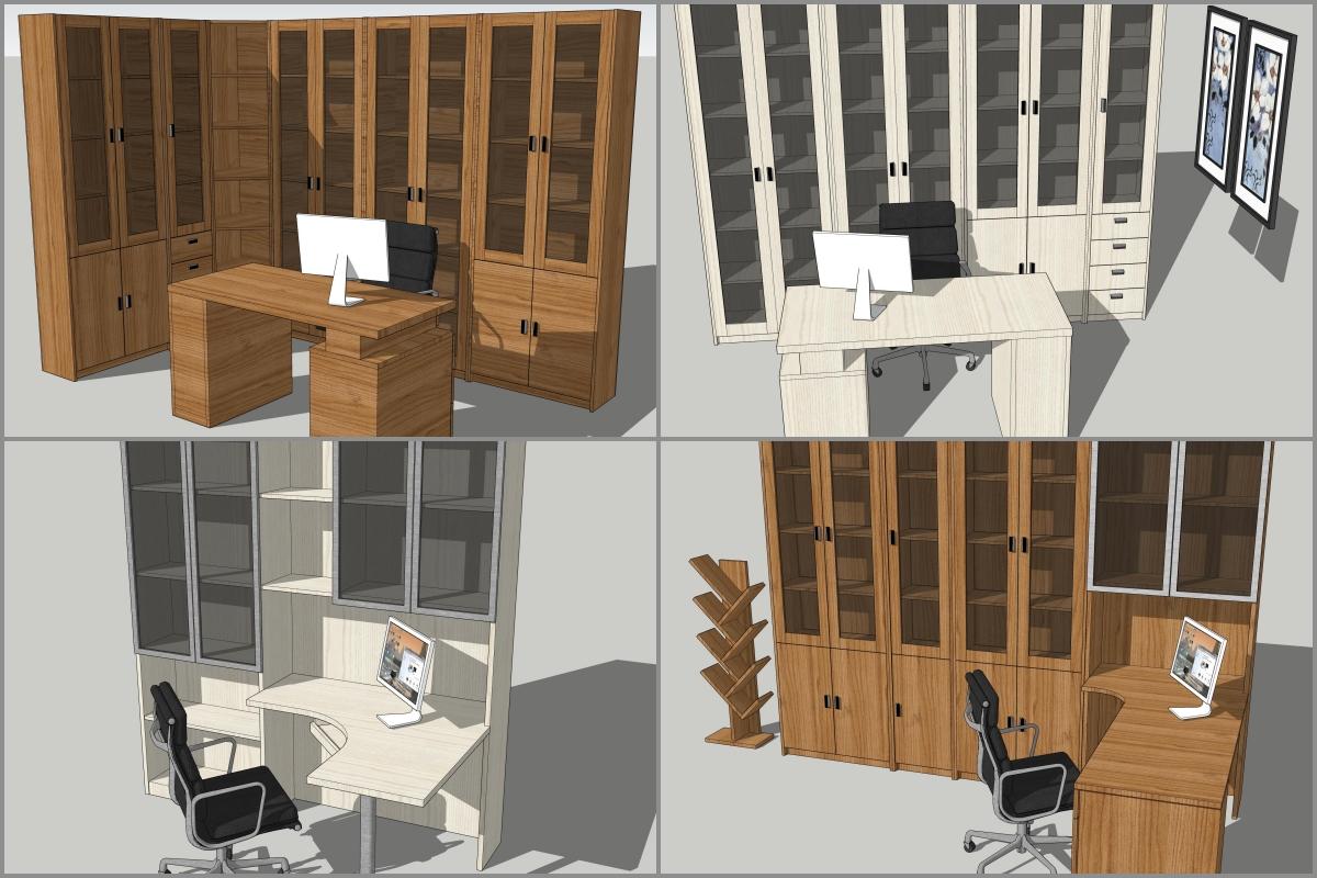 Combo Study Modern Desk