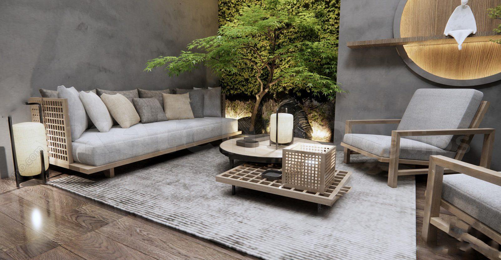 Indochine Living Room Interior