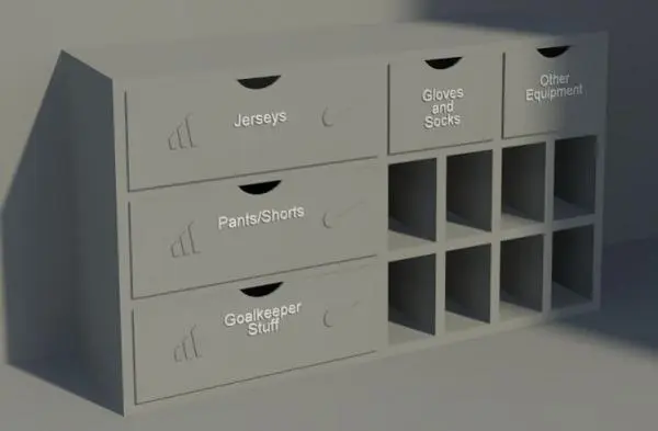 Soccer Storage System — preview 1, by bangbangdrop (RevitCity, CC0)